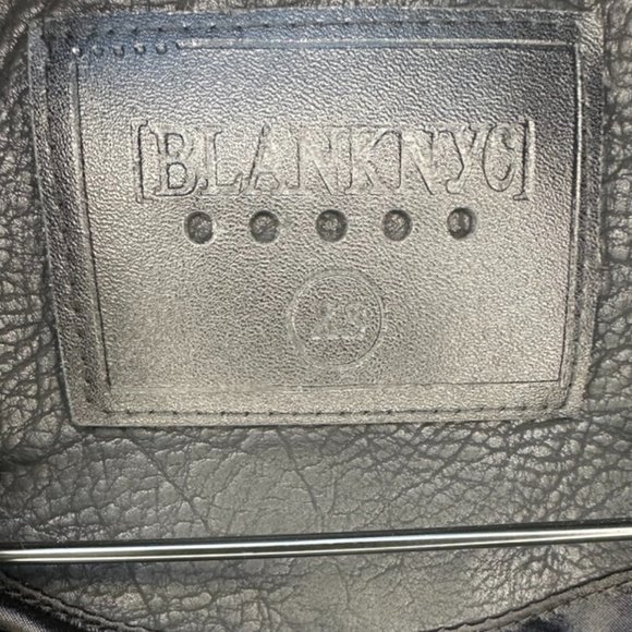 Blank NYC leather like motorcycle jacket NWOT - Picture 11 of 13